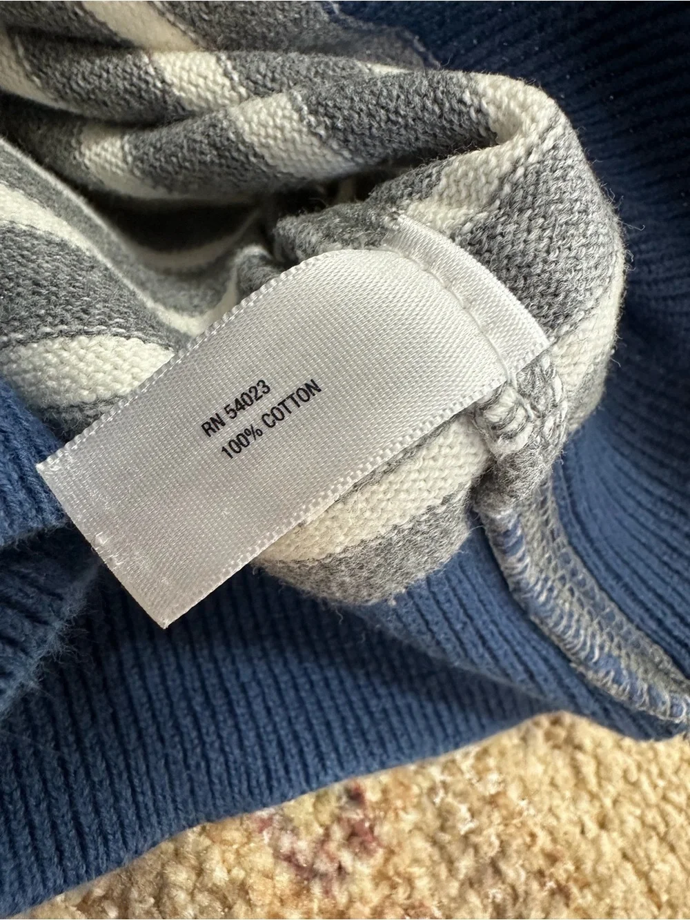 Baby Gap Toddler Boy Knit Sweater 12-18 Months Striped Crewneck Cotton